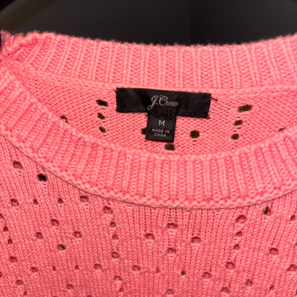 Pink J Crew Sweater